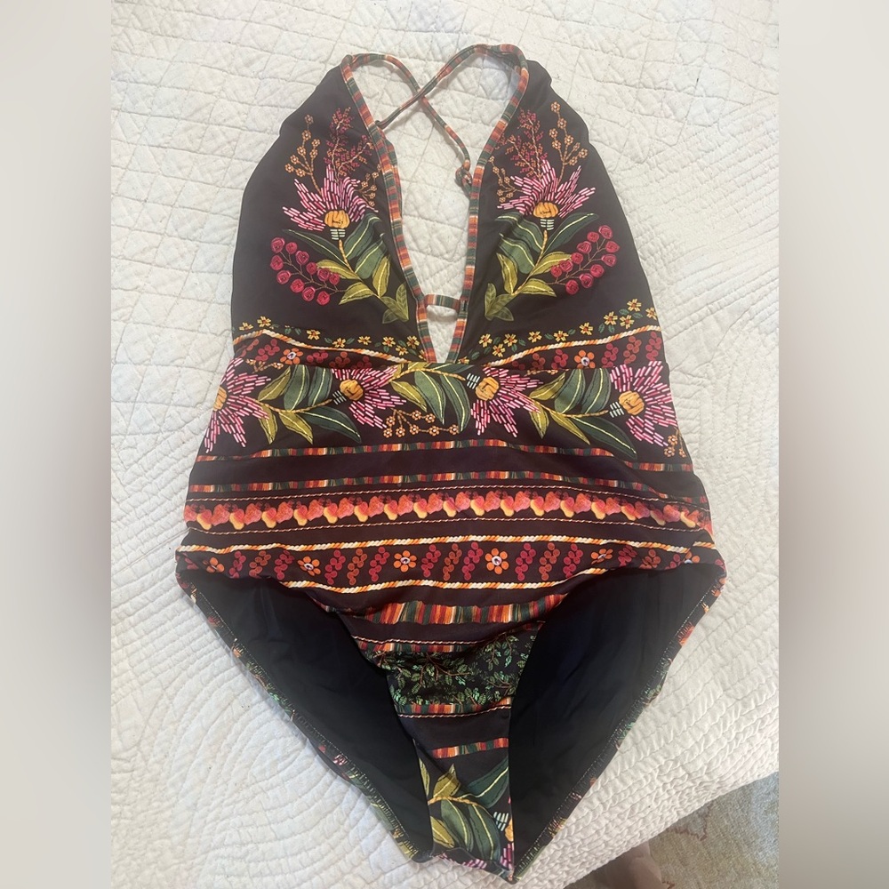 Anthropologie Farm Rio Fiona one-piece swimsuit, L, GORGEOUS!!! $128